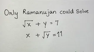 How Ramanujan solved this simple question?