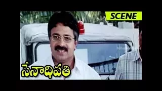 Siddique Warns Excise Officer Ravi Kumar - Action Scene - Senaadhi Pathi Movie Scenes