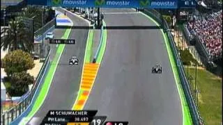 Mark Webber balesete Valenciaban, 2010-ben (magyar)