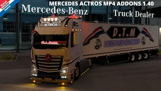 MERCEDES ACTROS MP4 ADDONS 1.40, drive promods midle east ,ets 2 D.T.M dutch trucker mario