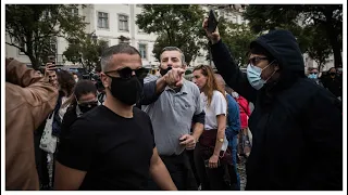 Uma dezena de manifestantes ameaçou agredir jornalistas no protesto do Rossio