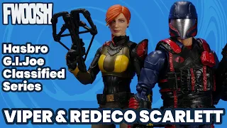 G.I. Joe Viper and Redeco Scarlett Hasbro Classified Series Cobra Island Action Figure Review