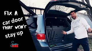 Car door - hatchback - won't stay up - HOW TO FIX IT