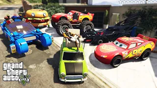 GTA 5 - Stealing CARTOONS Vehicles with Franklin! (Real Life Cars #19)