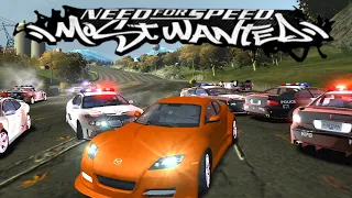 CRAZY POLICE CHASE | Mazda Rx - 8 | Need For Speed Most Wanted Police Chase