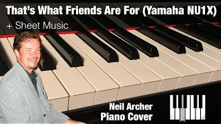 That's What Friends Are For - Dionne Warwick - HD Piano Cover + Sheet Music