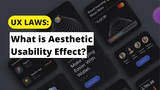 Laws of UX : What is Aesthetic Usability Effect? #uxdesign #uxui