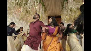 Awesome Wedding Dance Performance | Devika Sachin | Kerala Wedding Eve | By Bride, Groom and Cousins