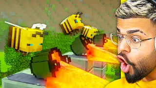 The Most INTENSE Minecraft Battle Animation.. (Bees Fight)