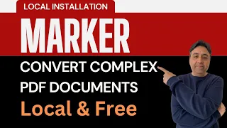 Convert Complex PDF Documents with AI for Free and Local - Marker Installation