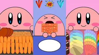 Kirby Animation - Eating Rainbow Desserts, Tteokbokki, Spicy Food MUKBANG Complete Edition