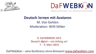 Samstag: Deutsch lernen mit Avataren