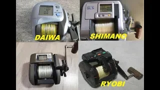 Японские мультипликаторные катушки SHIMANO, DAIWA, RYOBI.  Распаковка.