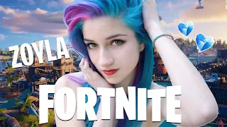 ZOYLA en FORTNITE *CHICA GAMER* JUEGA SQUADS  [ZINGS]