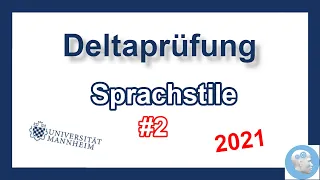 Deltaprüfung Mannheim 2021 - Übungsaufgabe zu Sprachstilen mit Lösungen und Tipps | Einstellungstest