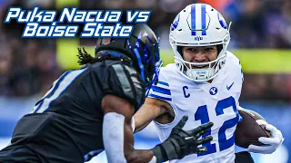 BYU WR Puka Nacua Highlights vs Boise State