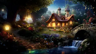 Peaceful Fairy Tale House🌳Enchanting Forest Music Helps Relieve Stress and Sleep Deeply