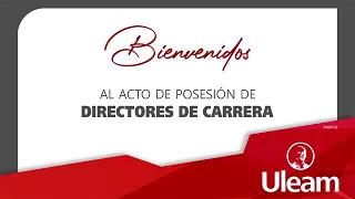 Directores de carrera fueron posesionados en acto presencial en la Uleam.