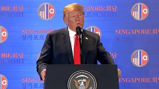 Trump speaks after historic summit with Kim Jong Un