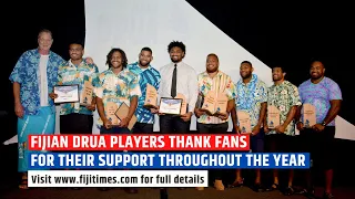 Fijian Drua players thanks fans for support