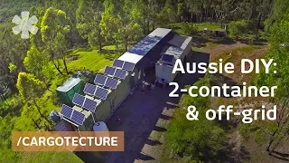 Aussie couple builds off-grid mobile home with 2 containers