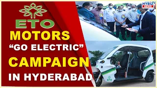 ETO Motors showcases EVs at Go Electric in Hyderabad || Hybiz tv