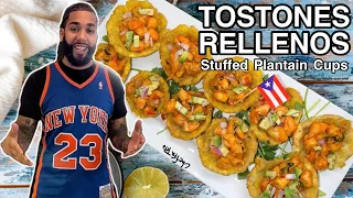 Tostones Rellenos || Stuffed Plantain Cups