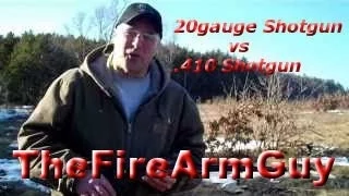 20 gauge Shotgun vs .410 Shotgun - Range Test - TheFireArmGuy