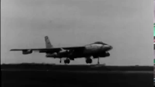 B-47 Stratojet Crash and Response 1958 (No sound)