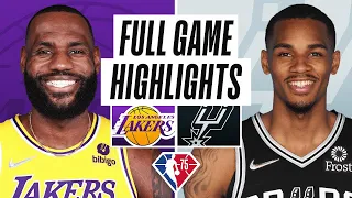 San Antonio Spurs vs. Los Angeles Lakers Full Game Highlights | March 7 | 2022 NBA Season