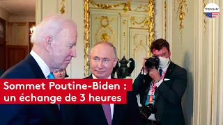 Sommet Poutine-Biden : les deux présidents ont échangé pendant 3 heures