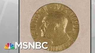 Trump Uses Photo Of Wrong Medal To Falsely Imply He Received Nobel Prize | Rachel Maddow | MSNBC