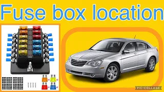 The fuse box location on a 2007￼ Chrysler Sebring