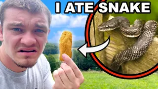 We Trapped a Snake so we ate it