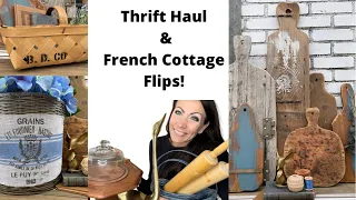 Thrift Haul | Thrift Flips for Profit | Basket Makeover | French Cottage Decor | Spring Thrift Flips