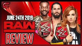 Undertaker Returns!! No Bray Wyatt WWE RAW Review: June 24th 2019