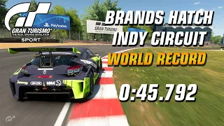 GT Sport World Record // Online Time Trial B (28.01.21-11.02.21) // Brands Hatch – Indy Circuit