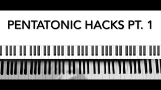 Jazz Piano - Pentatonic Hacks Pt. 1 (Basics, Major 2-5-1s)