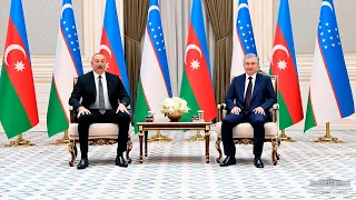 Президент Азербайджанской Республики Ильхам Алиев  прибыл в Узбекистан с государственным визитом