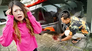 PRANK ZAINAL GAK SENGAJA LINDES PAM PAM KUCING!! DIA LANGSUNG KAGET!!