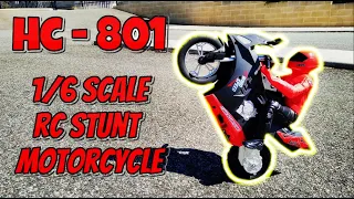 HC-801 1/6 Scale RC Stunt Motorcycle Review