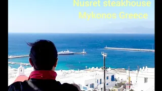 Nusret steakhouse Mykonos Greece 🇬🇷 /Nusret dancing club in Mykonos #nusret #island