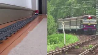 Lego Slav Train and Slav Train (side by side) (with hardbass)