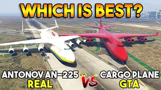 GTA 5 VS. REAL | CARGO PLANE VS. Antonov AN-225 | WHO’S BEST |