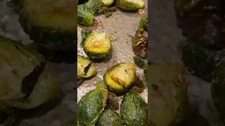 Obsessed with Parmesan Roasted Brussels Sprouts!