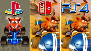 Crash Team Racing Nitro-Fueled (2019) PS1 vs Switch vs PS4 vs XBOX ONE (Which One is Better?)