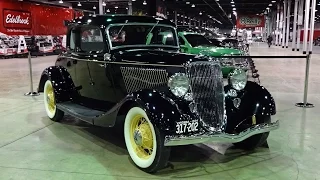 1934 Ford 5 Window & with V8 Engine Start @ World of Wheels on My Car Story with Lou Costabile