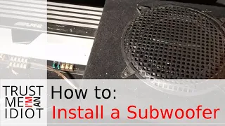 How to Install a Car Subwoofer and Amp