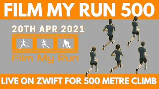 Zwift Run Live - Film My Run 500