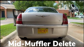 Before & After Mid-Muffler Delete on my Chrysler 300c